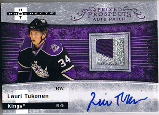 Lauri Tukonen 2007-08 Hot Prospects #222 Patch Autograf RC /399