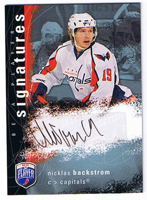Nicklas Bäckström 2007-08 Be A Player Signatures #SBA 