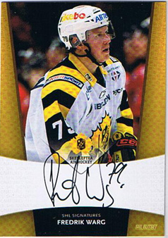 2010-11 SHL s.1 Signatures #12 Fredrik Warg, Skellefteå AIK 
