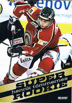 2010-11 SHL s.1 Super Rookies #08 Henrik Tömmernes, Frölunda Indians 