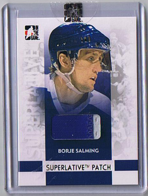 Börje Salming 2007-08 ITG Superlative Patches Gold #SP06 #7/10
