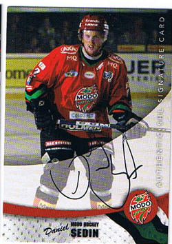 2004-05 SHL Elitserien, Pure Skills, Autograf, Daniel Sedin, MoDo Hockey