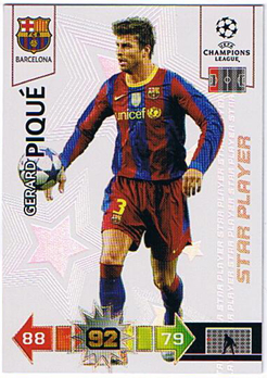Star Player, 2010-11 Adrenalyn Champions League, Gerard Pique