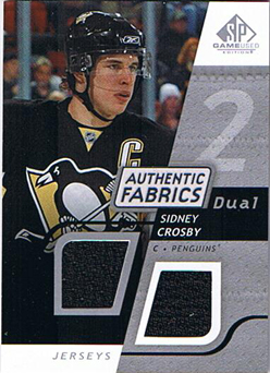 Sidney Crosby 2008-09 SP Game Used Dual Authentic Fabrics #AFSC