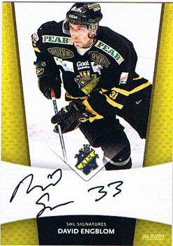 2010-11 SHL s.2 Signatures #05 David Engblom AIK