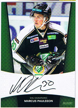 2010-11 SHL s.2 Signatures #11 Marcus Paulsson Färjestads BK