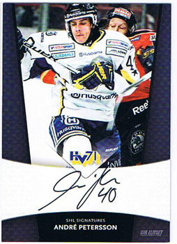 2010-11 SHL s.2 Signatures #14 André Petersson HV71