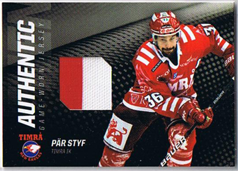 2010-11 SHL Jersey s.2 #3 Pär Styf Timrå IK (Röd / Vit)