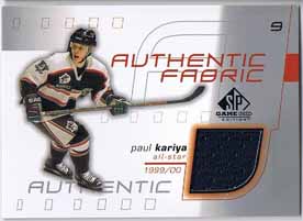Paul Kariya 2001-02 SP Game Used Authentic Fabric #AFKA SP
