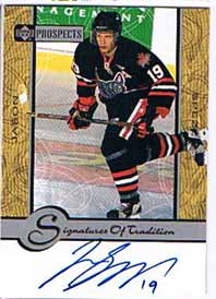 Jason Spezza 1999-00 UD Prospects Signatures of Tradition #JS