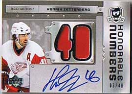 Henrik Zetterberg 2006-07 The Cup Honorable Numbers #HNHZ /40