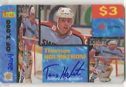 Thomas Holmström 1995 Signature Rookies Auto-Phonex Phone Cards #19