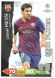 Star Player, 2011-12 Adrenalyn Champions League, Lionel Messi 