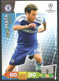 Grundkort Chelsea, 2011-12 Adrenalyn Champions League, Juan Mata