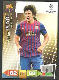 Grundkort Barcelona, 2011-12 Adrenalyn Champions League, Carles Puyol