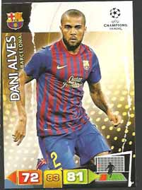 Grundkort Barcelona, 2011-12 Adrenalyn Champions League, Dani Alves