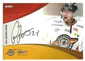 2011-12 SHL s.1 Signatures #17 Cam Abbott Luleå