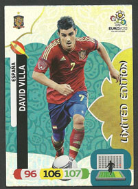 Limited Edition, 2012 Adrenalyn EM/ Euro 2012, David Villa