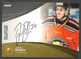 2011-12 SHL s.1 Limited Signatures #2 Daniel Brodin Djurgården /25