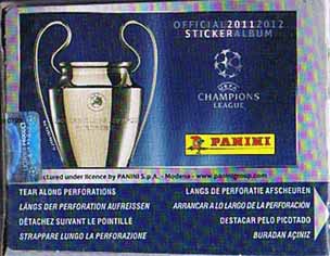 50st Paket (1 låda) Panini Stickers Champions League 2011-12