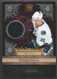 Henrik Sedin 2010-11 Crown Royale Lords of the NHL Memorabilia #2