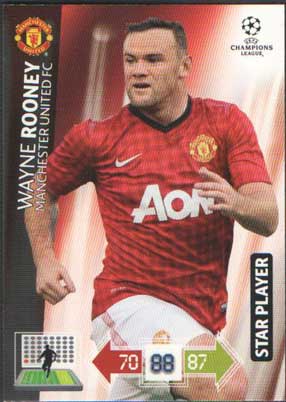 Star Player, 2012-13 Adrenalyn Champions League, Wayne Rooney