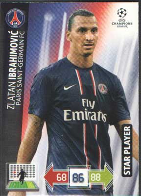 Star Player, 2012-13 Adrenalyn Champions League, Zlatan Ibrahimovic