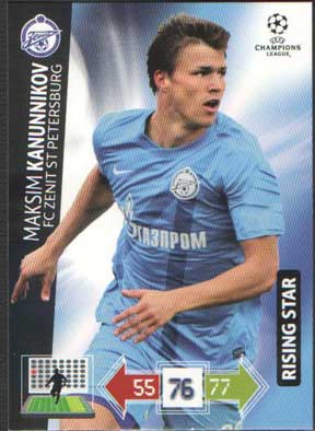 Rising Star, 2012-13 Adrenalyn Champions League, Maksim Kanunnikov