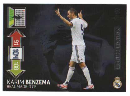 Limited Edition, 2012-13 Adrenalyn Champions League, Karim Benzema