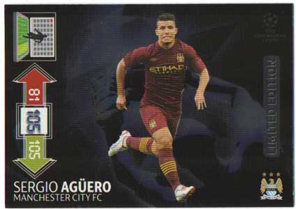 Limited Edition, 2012-13 Adrenalyn Champions League, Sergio Agüero / Sergio Aguero