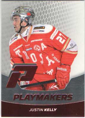 2012-13 HockeyAllsvenskan, Playmakers #ALLS-PM12 Justin Kelly IF TROJA/LJUNGBY