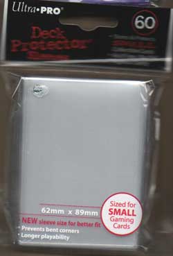 Small deck protector sleeves, transparent, 60st - Ultra Pro