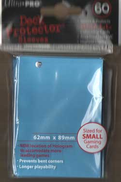 Small deck protector sleeves, ljusblå, 60st - Ultra Pro