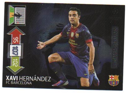 Limited Edition, 2012-13 Adrenalyn Champions League, Xavi Hernández /  Xavi Hernandez 