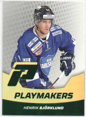 2012-13 HockeyAllsvenskan, Playmakers Parallel #ALLS-PM03 Henrik Björklund BIK KARLSKOGA /30