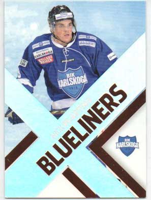 2012-13 HockeyAllsvenskan, Blueliners Parallel #ALLS-BL03 Nick Plastino BIK KARLSKOGA /30