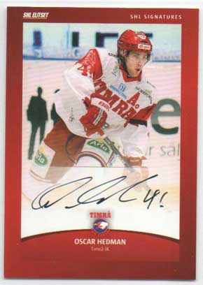 2012-13 SHL s.2 Signatures #14 Oscar Hedman Timrå IK