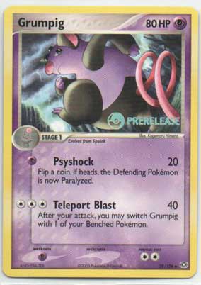 Pokémon, EX Emerald, Grumpig Prerelease