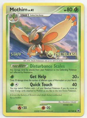 Pokémon, Majestic Dawn, Mothim Staff Prerelease