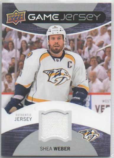 Shea Weber 2012-13 Upper Deck Game Jerseys #GJWE 
