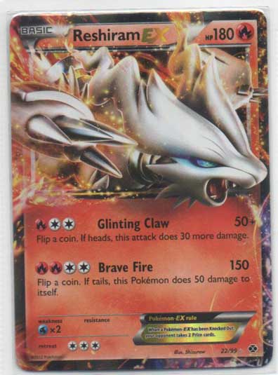Pokémon, Next Destinies, Reshiram-EX - 22/99 - Ultra Rare 