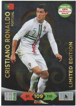 Limited Edition, 2013-14 Adrenalyn Road to the World Cup, Cristiano Ronaldo