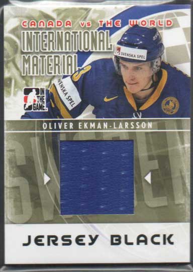 Oliver Ekman-Larsson 2011-12 ITG Canada vs The World International Materials Black #IM18