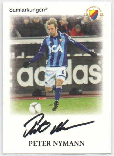 Samlarkungens fotbollsautografer, Djurgården Fotboll #03 Peter Nymann /20