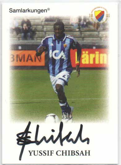 Samlarkungens fotbollsautografer, Djurgården Fotboll #06 Yussif Chibsah /20