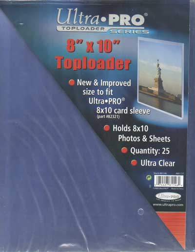 Toploader, 8 x 10 tum (ca 20,32 x 25,4cm), 1st