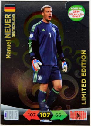 Limited Edition, 2013-14 Adrenalyn Road to the World Cup, Manuel Neuer