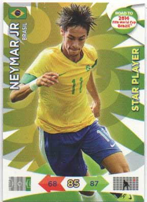 Star Player, 2013-14 Adrenalyn Road to the World Cup, Neymar Jr