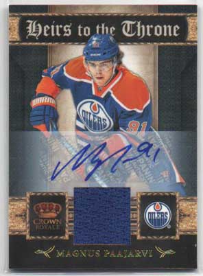Magnus Paajarvi/ Magnus Pääjärvi 2011-12 Crown Royale Heirs To The Throne Materials Autographs #12 