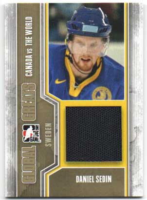 Daniel Sedin 2011-12 ITG Canada vs The World Global Greats Gold #GG22 10 made